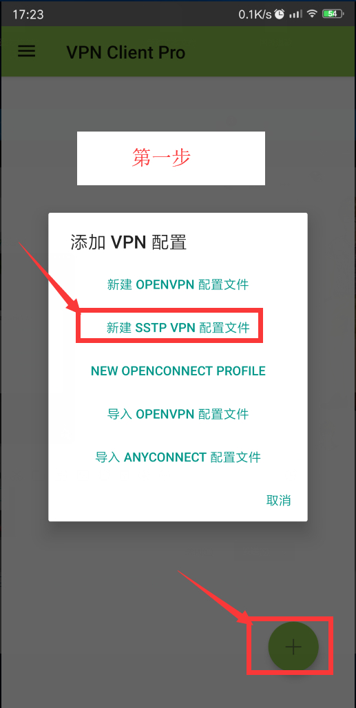安卓SSTP设置教程示意图2